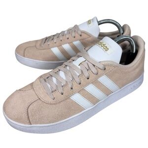Adidas Vl Court 2.0 Suede Sneakers Women’s Size 10 Pink H06114